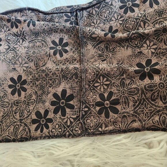 Chico's Travelers 2 L 12 Elastic Tie Waist Slinky Pants Brown Inside Out Look - Picture 11 of 13